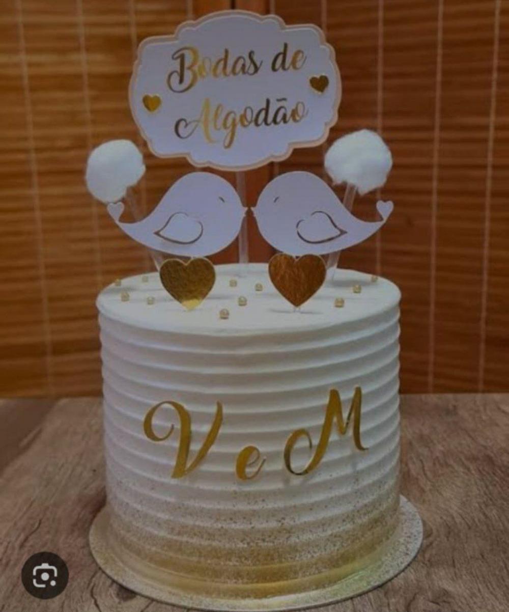 Arquivo de Corte topo bodas de algodão