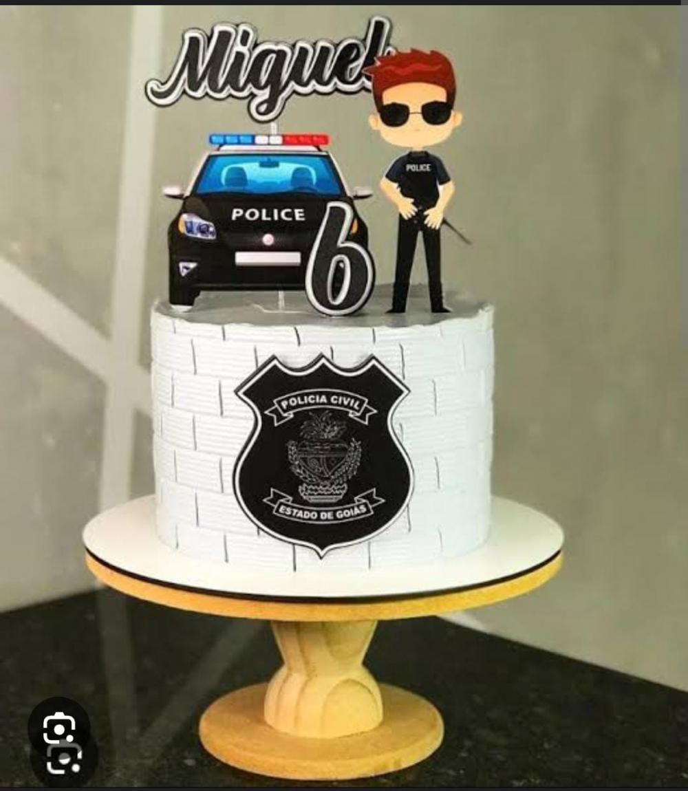 Arquivo de corte topo de bolo policial