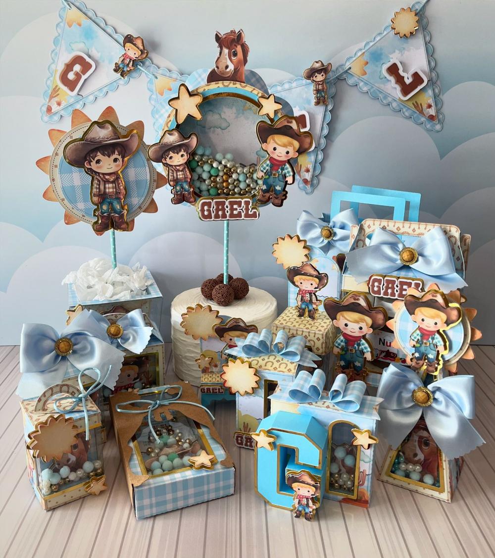 Arquivo de Corte kit cowboy studio e pdf