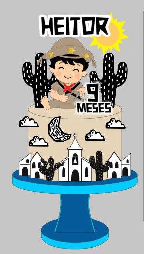 Arquivo de Corte topo de bolo cordel