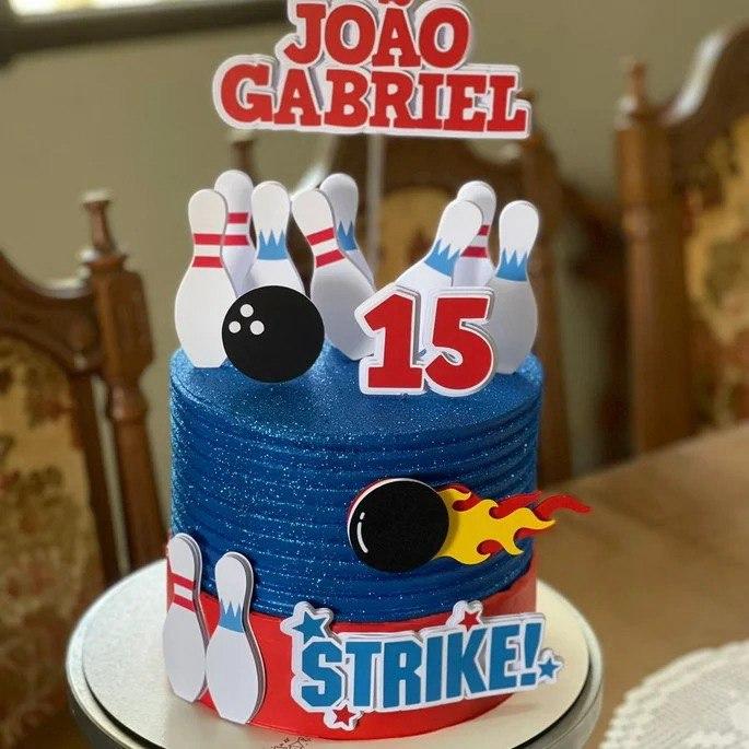 Arquivo de corte Topo boliche em camadas