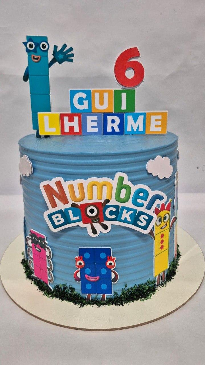 Topo para bolo  Number Blocks