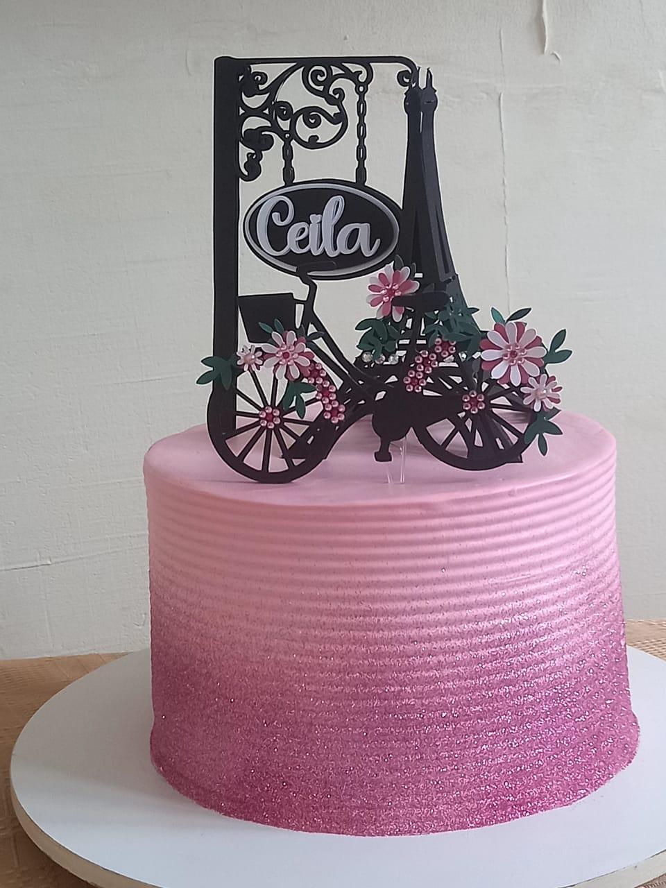 Arquivo de Corte Topo de bolo paris