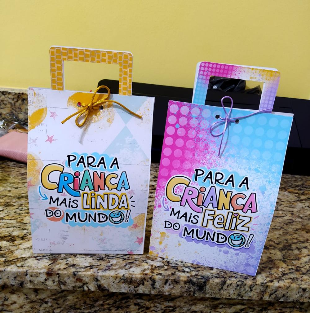 Arquivo de Corte Sacolinha Dia das Crianças