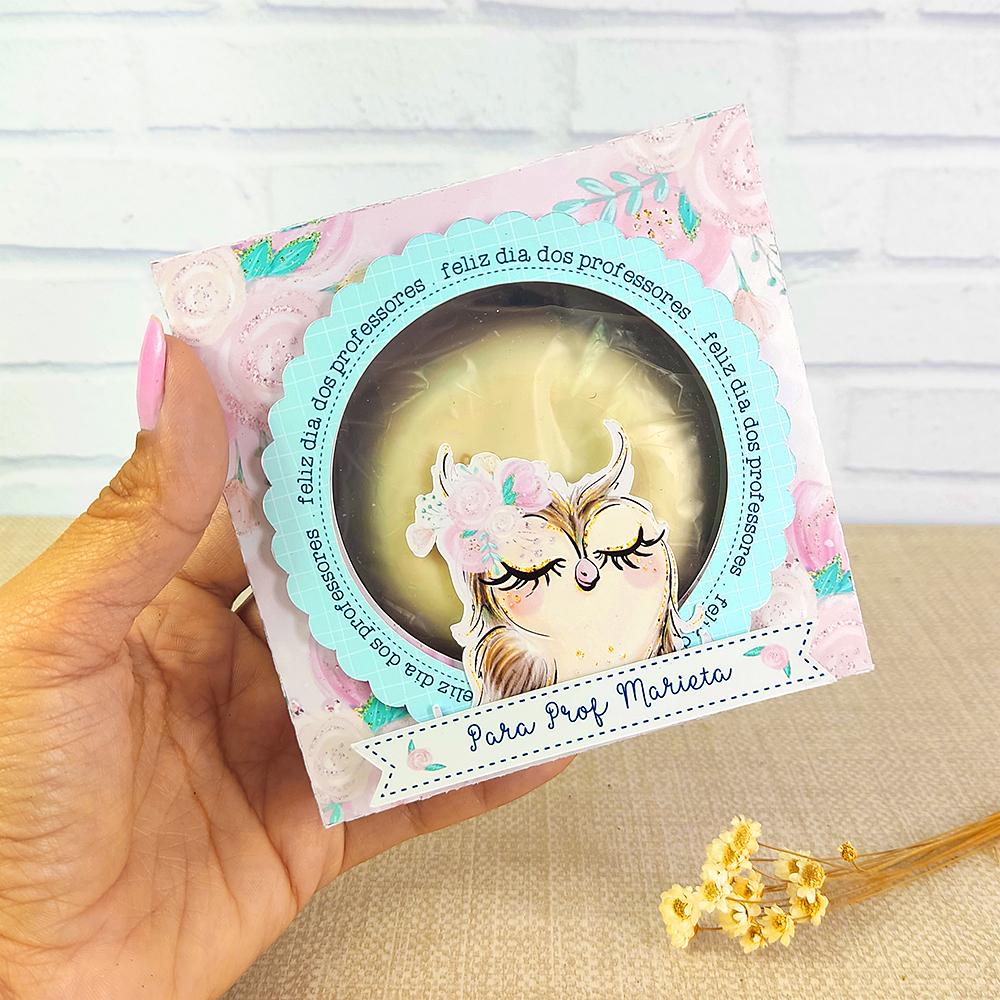 Arquivo de Corte Caixa  sabonete dia dos Professores