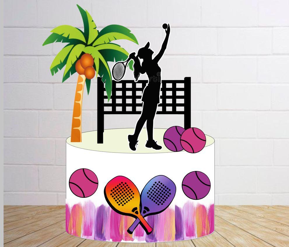 Arquivo de corte topo de bolo tenis de praia