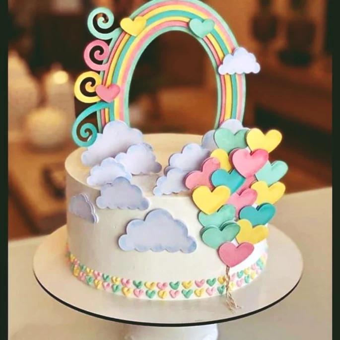 Arquivo de Corte topo chuva de amor arco iris