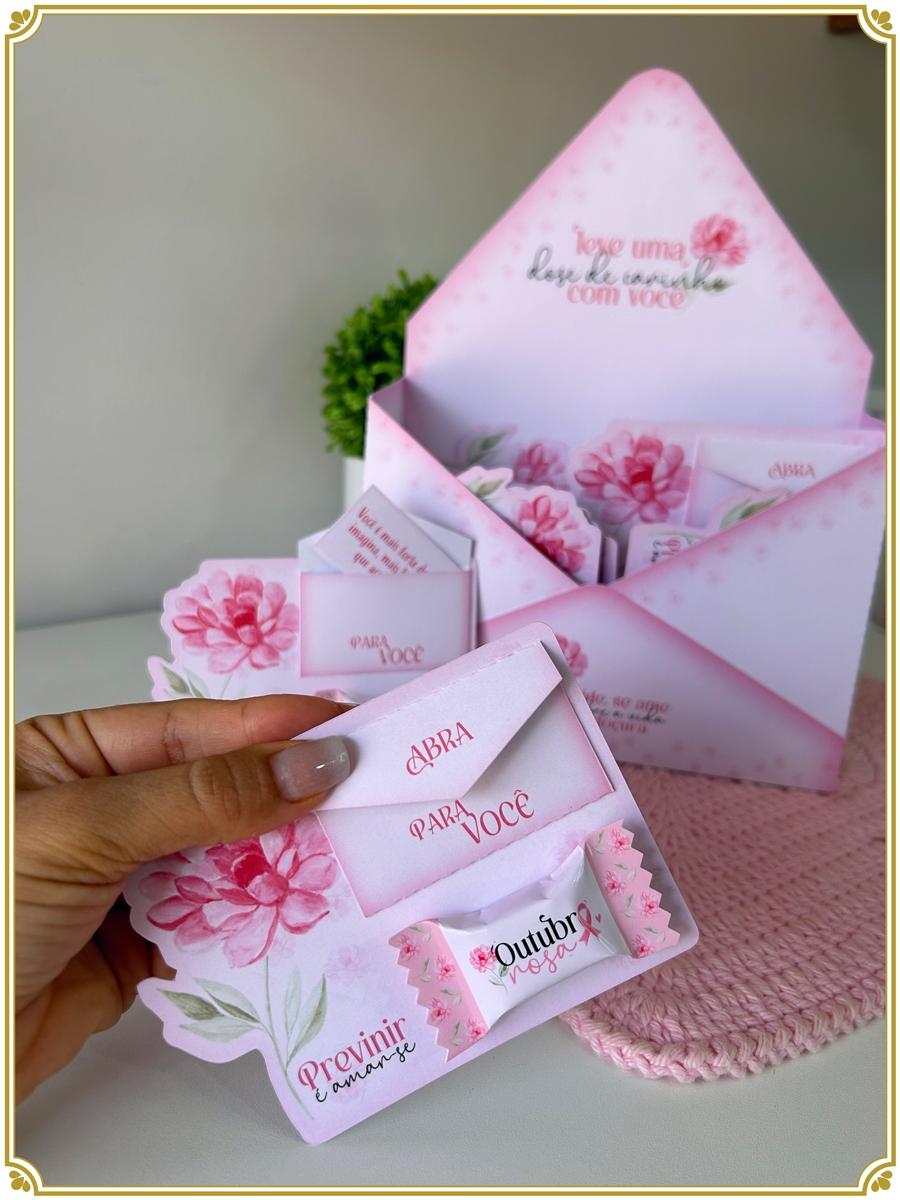 arquivo digital caixa envelope outubro rosa