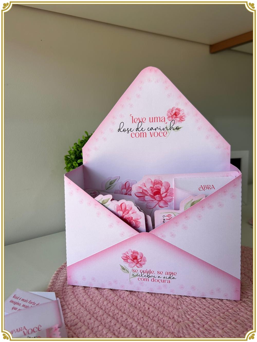 arquivo digital caixa envelope outubro rosa