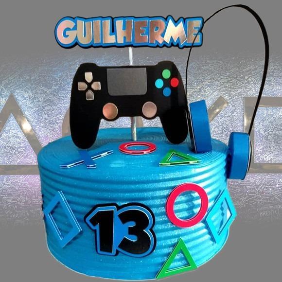 Arquivo de corte Topo de bolo playstation