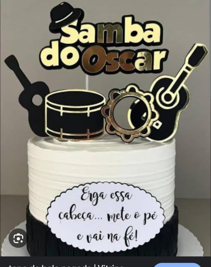 Arquivo de corte Topo de bolo samba