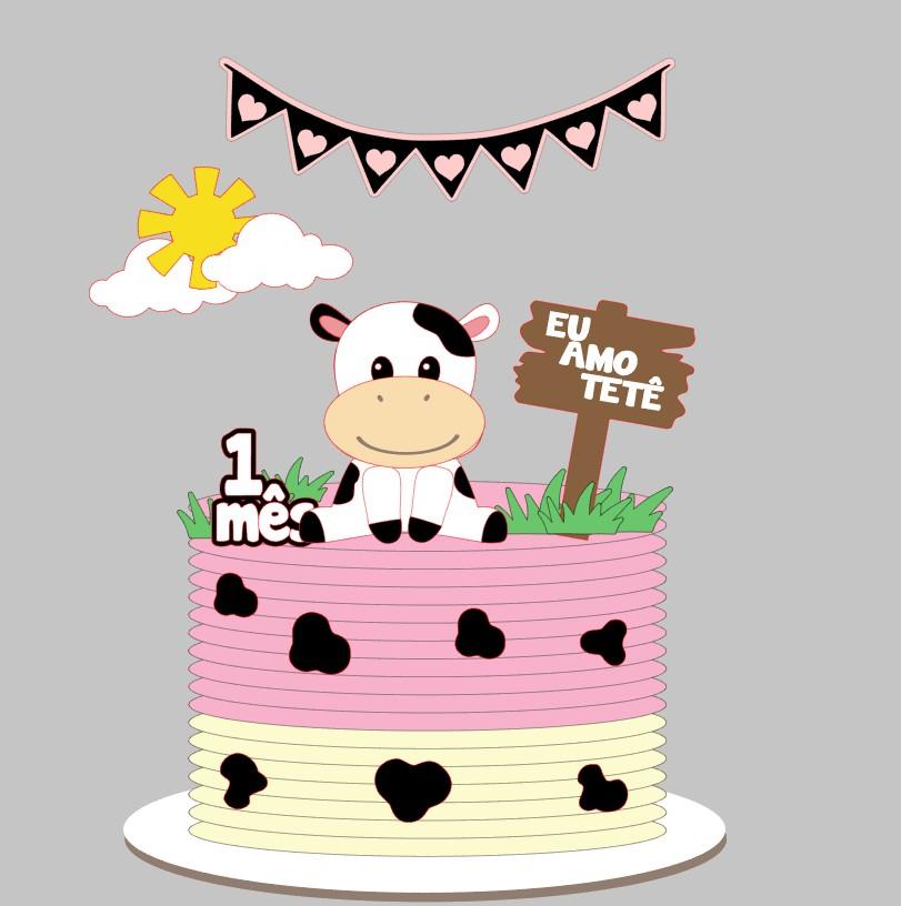 Arquivo de Corte topo vaquinha em camadas