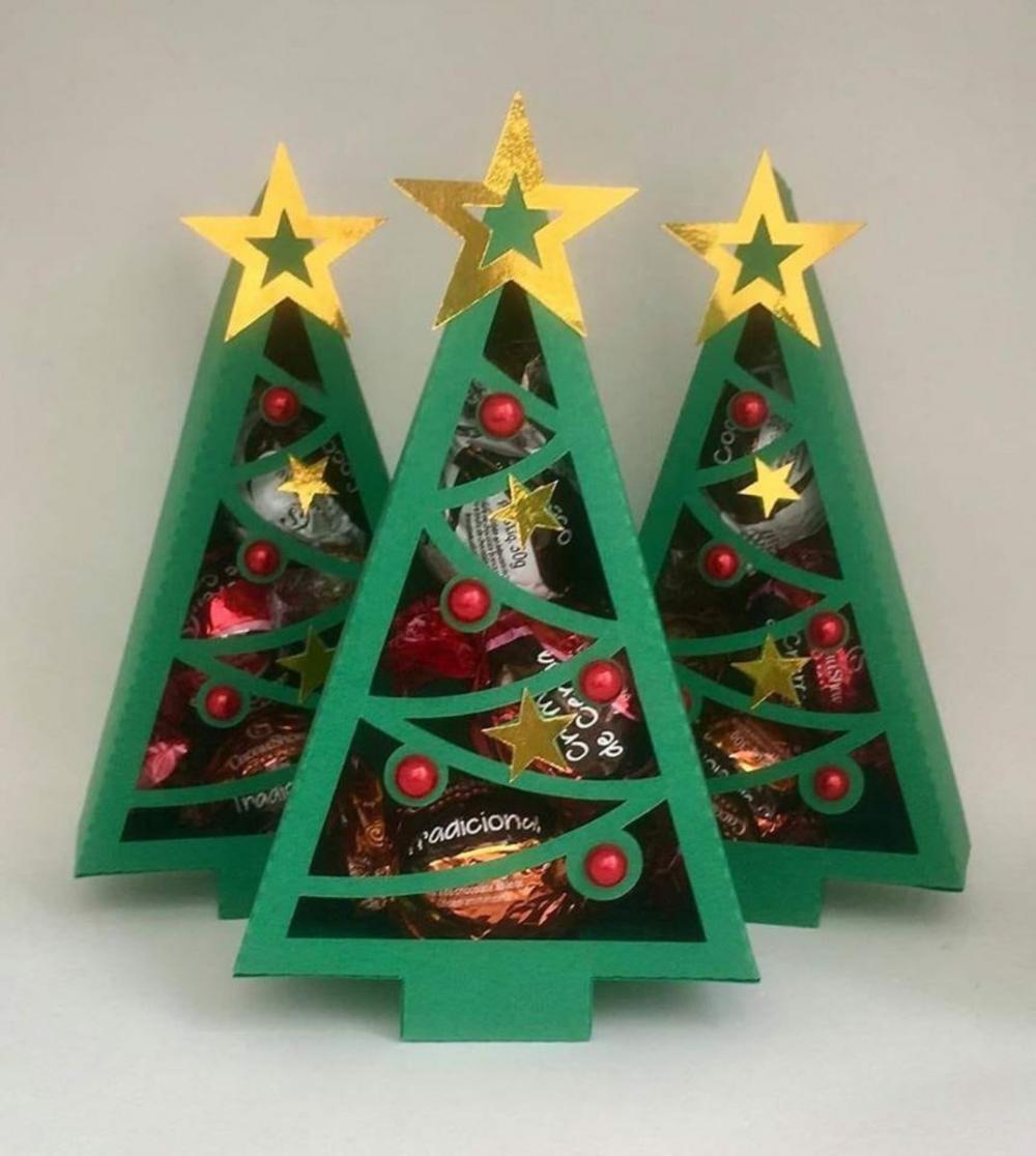 Arquivo de Corte caixa arvore de natal