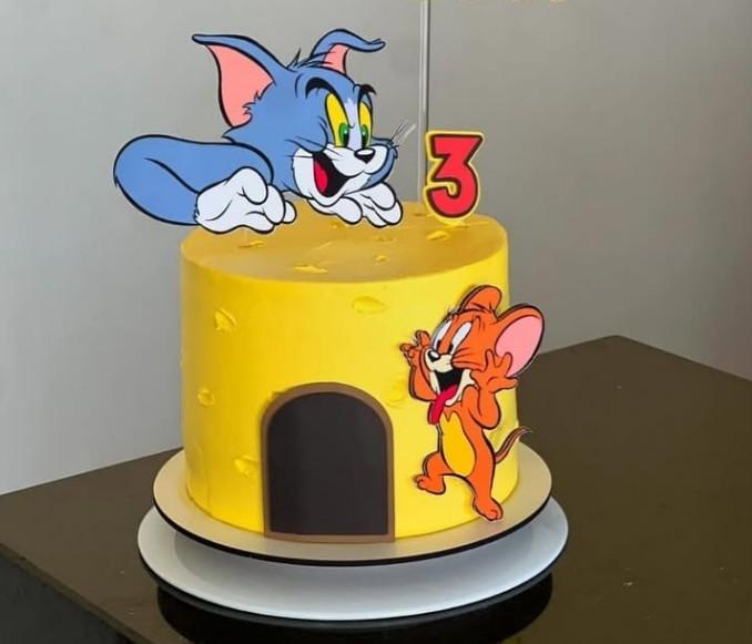 Arquivo de corte Topo de Bolo tom e jerry