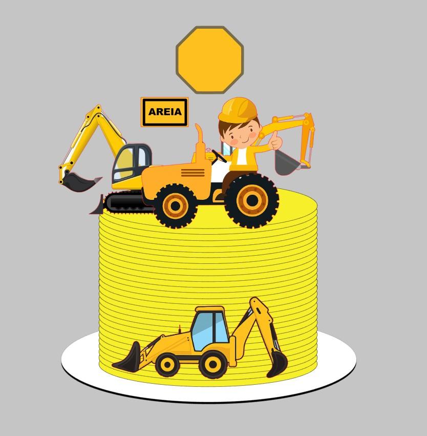 Arquivo de corte topo construção menino