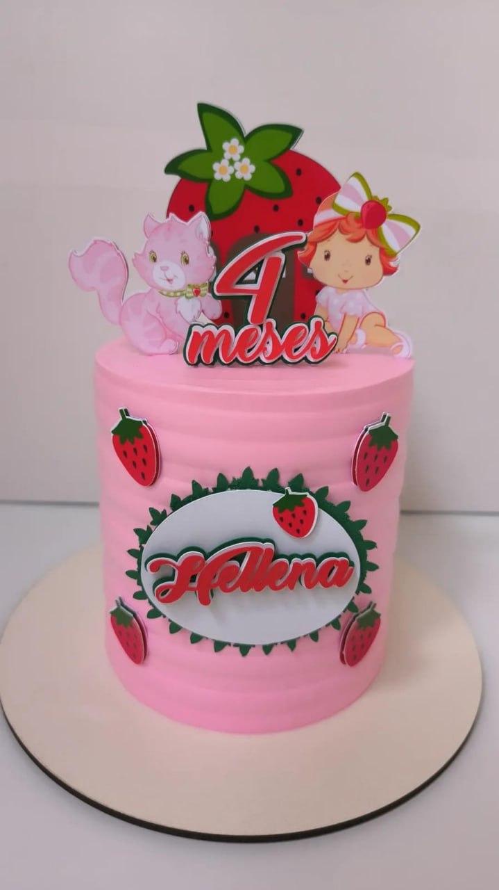 Arquivo de Corte Topo de bolo moranguinho baby