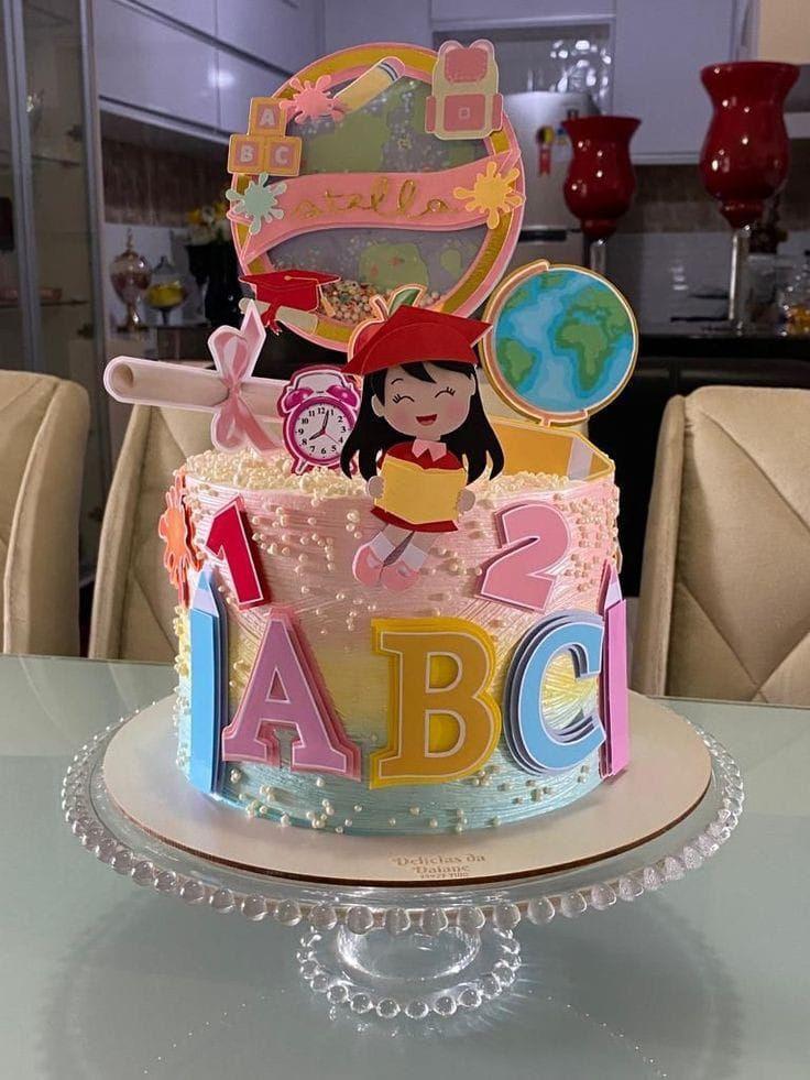 Arquivo de Corte Topo Abc Menina cicurlo vazado