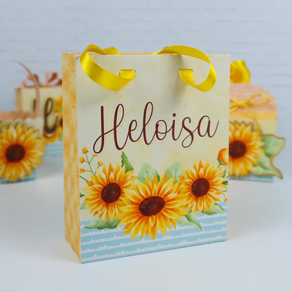 Arquivo de Corte sacolinha girassol