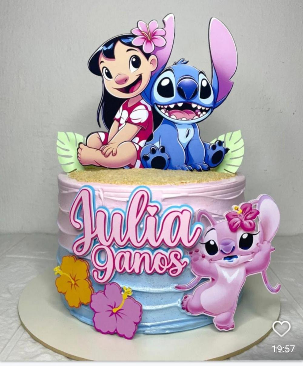 Arquivo de Corte Topo de Bolo Lilo e stitch