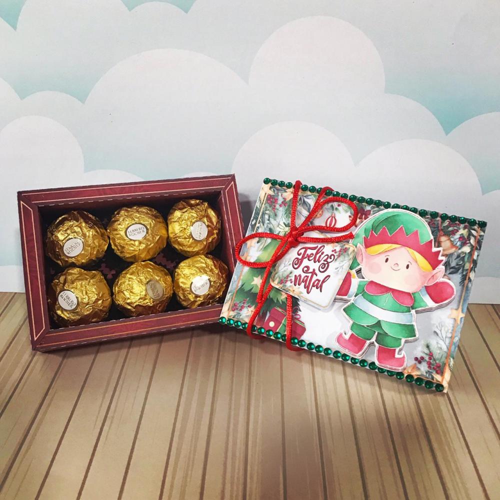 Arquivo de corte caixa para doces natal
