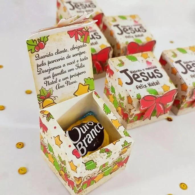 Arquivo de Corte Caixa Mensagem de Natal