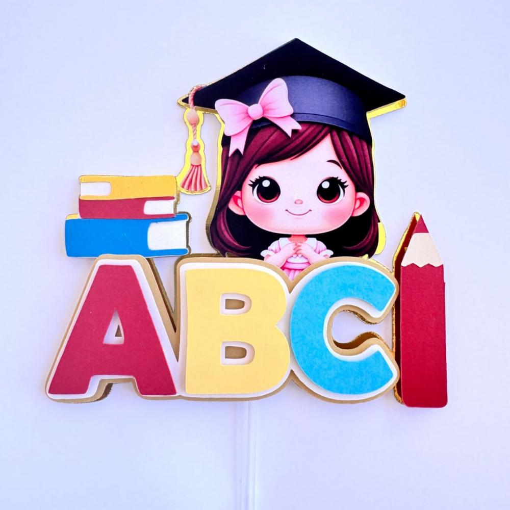 Arquivo de Corte topo ABC menina