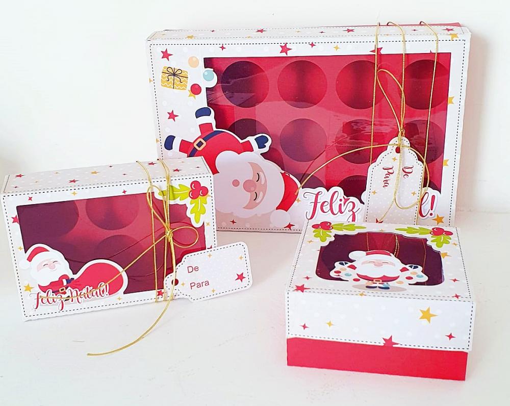 Arquivo de Corte Caixas para doces Natal
