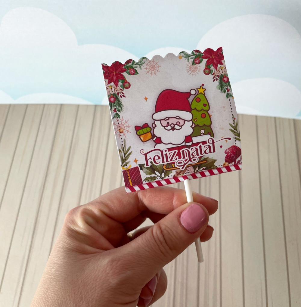 Arquivo de corte capa pirulito natal