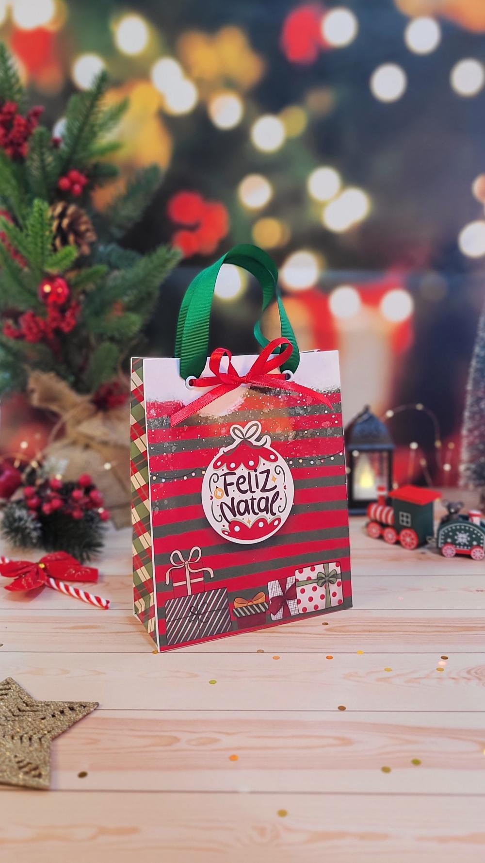 Arquivo de corte sacolinha natal