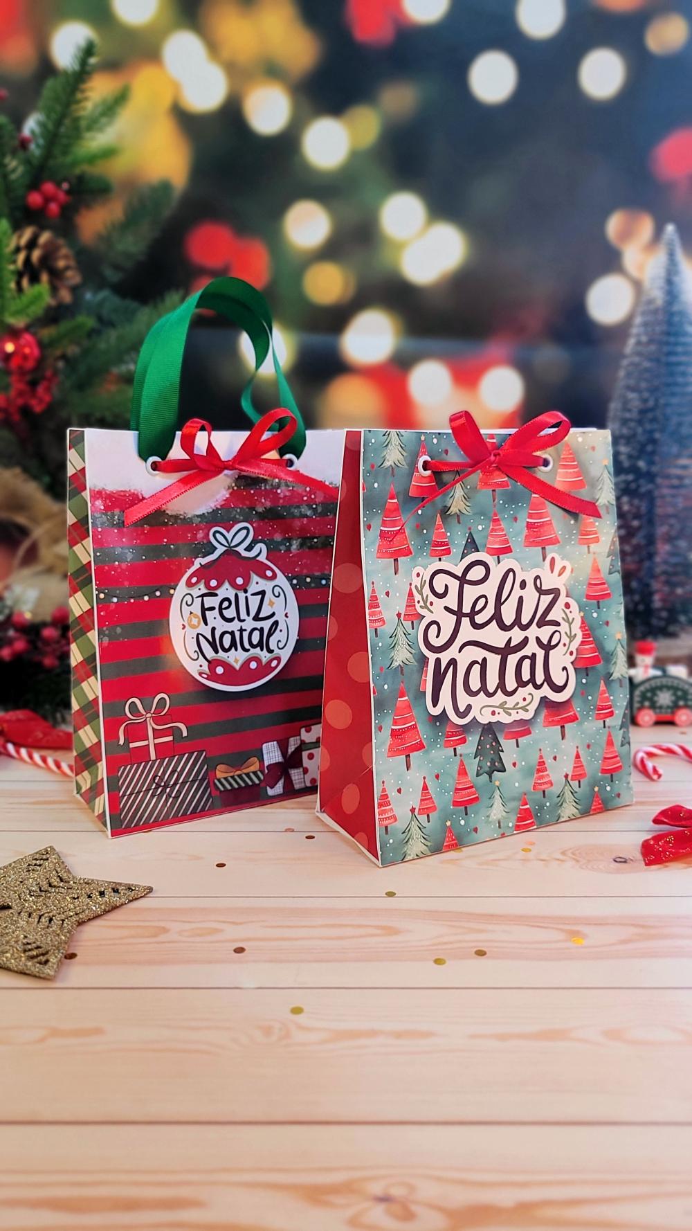 Arquivo de corte sacolinha natal