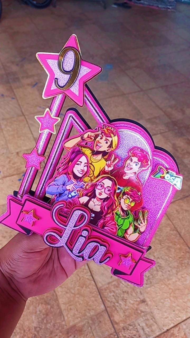 Arquivo de Corte Topo de Bolo Guerreiras do K-Pop