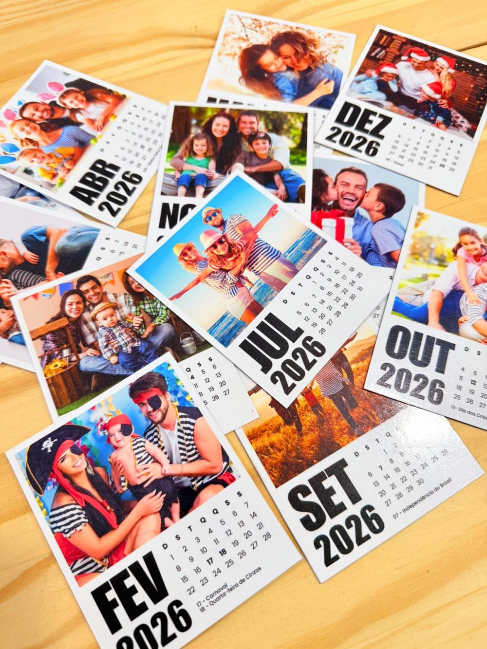 Arquivo digital calendario polaroide 2026
