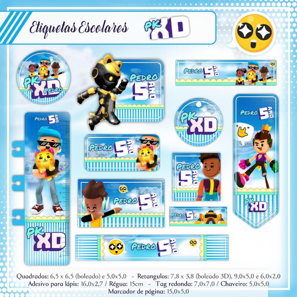 Aquivos digitais etiqueta escolar pk dx menino