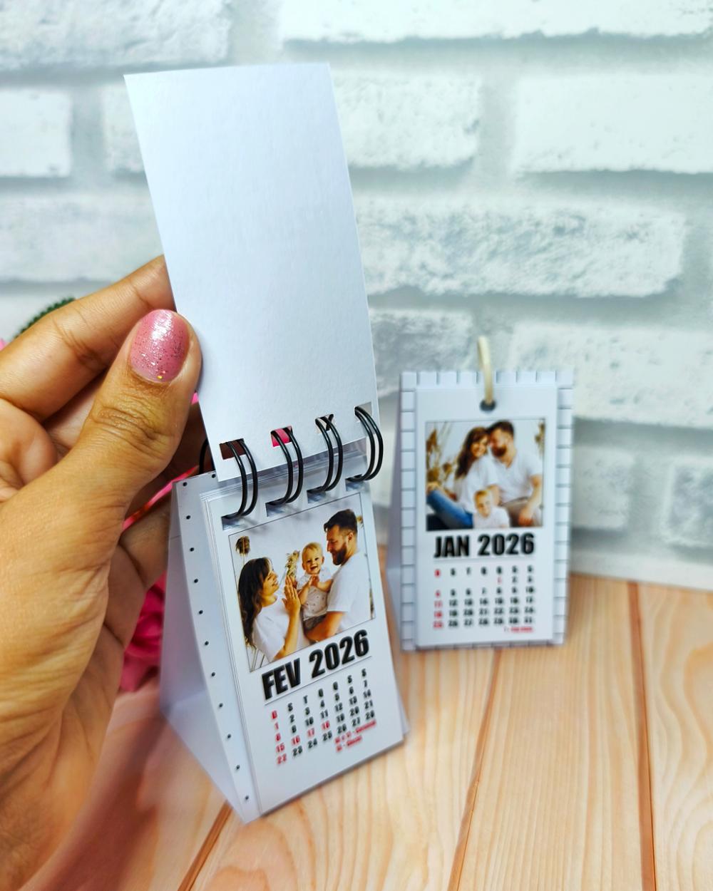 Arquivo Digital mini Calendário de mesa 2026