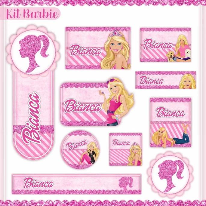 Arquivo digital Etiqueta barbie 01
