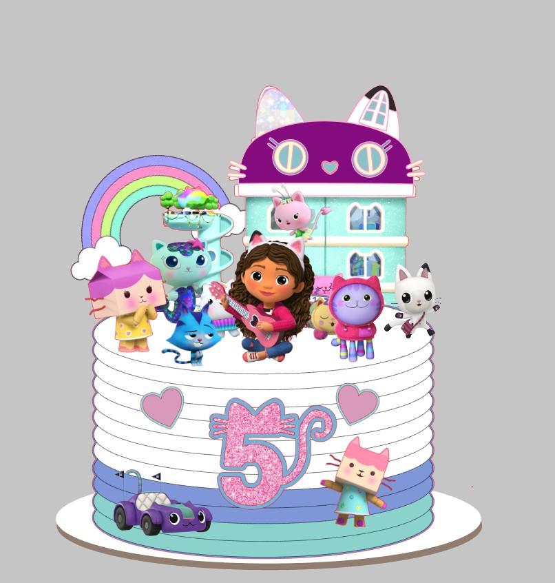 Topo de Bolo  casa mágica da Gabby