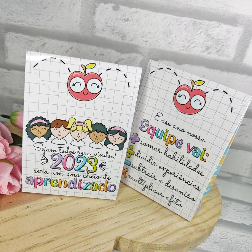 Arquivo de Corte card saquinho volta as aulas