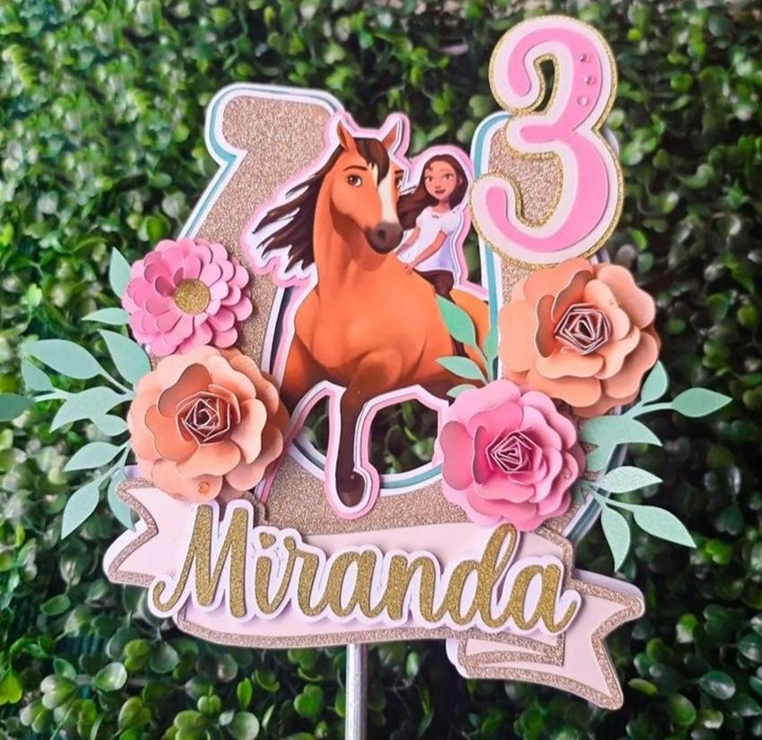 Arquivo de Corte Topo de bolo Spirit