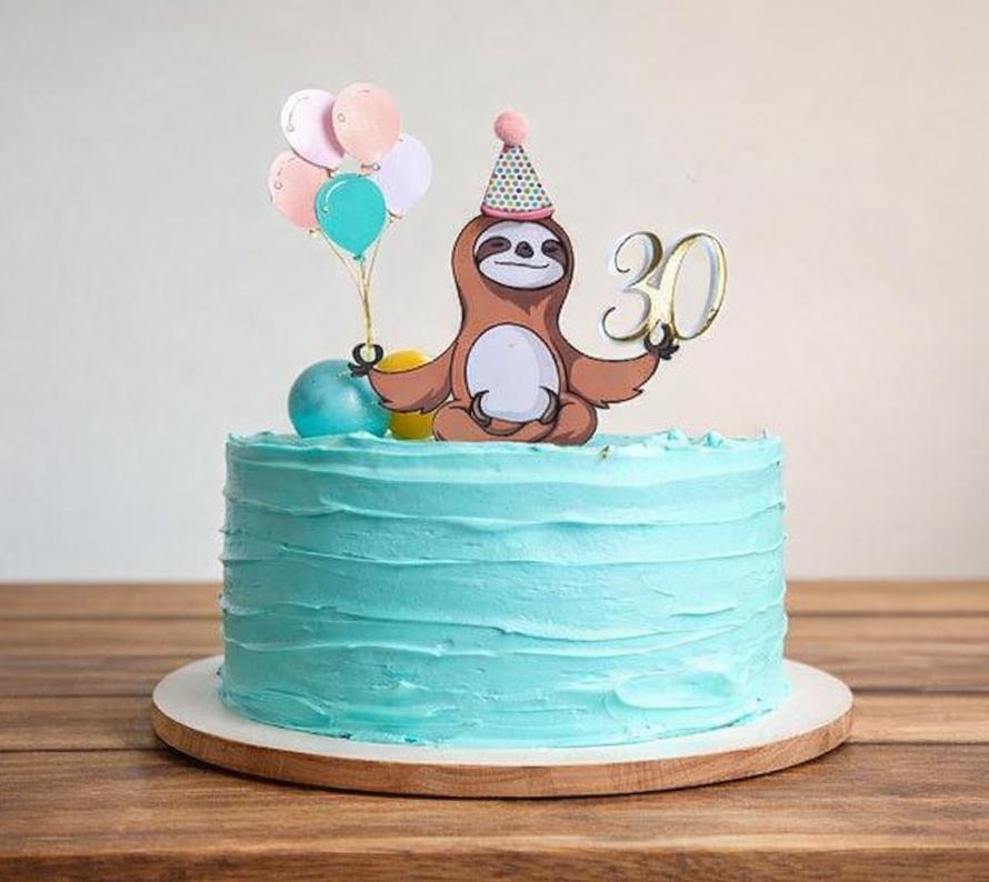 Topo bicho preguiça aniversário