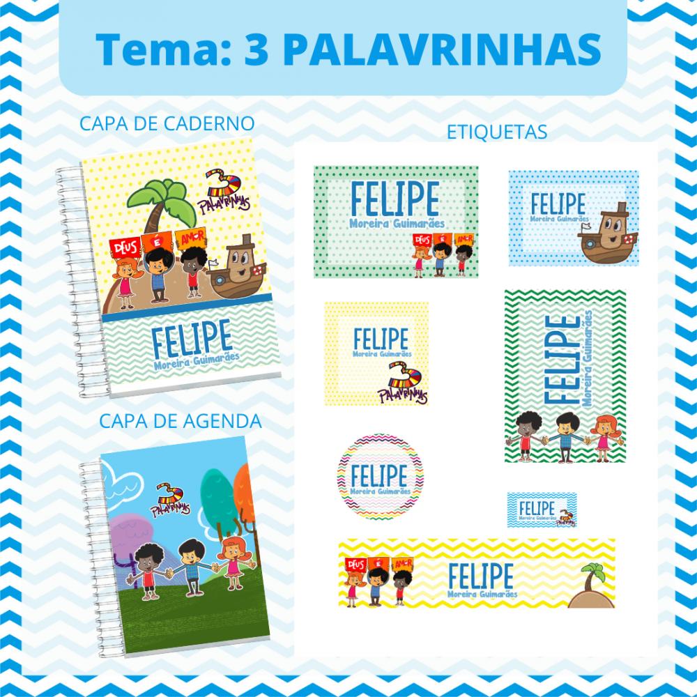 Arquivo digital Eiqueta tres palavrinhas