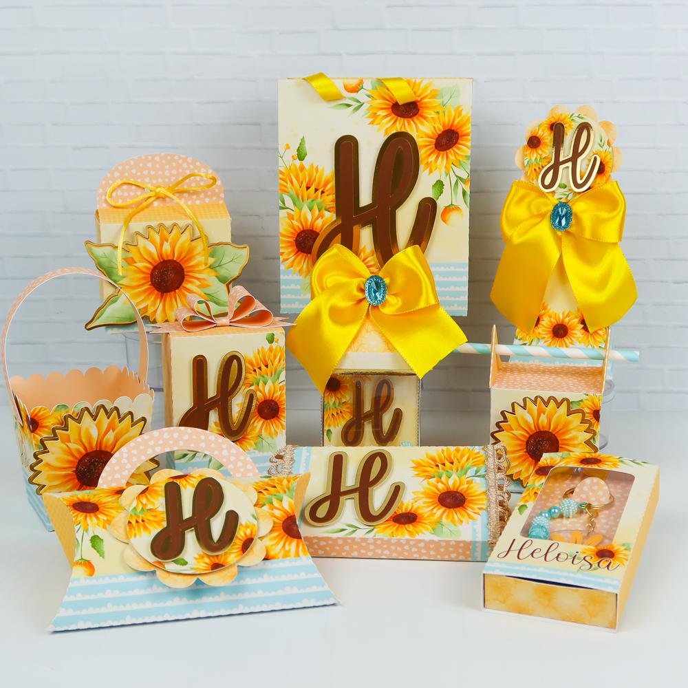 Arquivo de Corte kit girassol