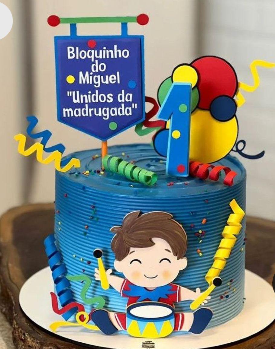 Arquivo de corte Topo bloquinho de carnaval menino