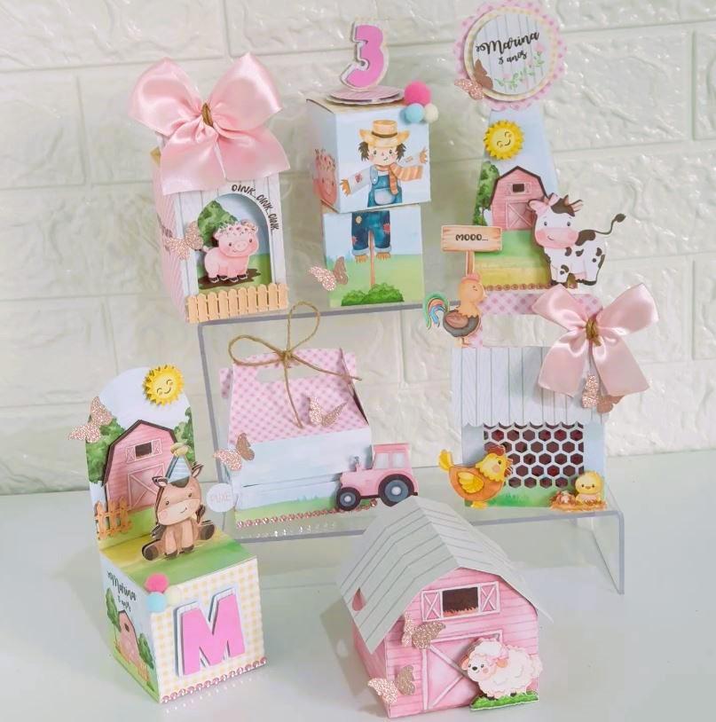 Arquivo de Corte Fazendinha menina aquarela