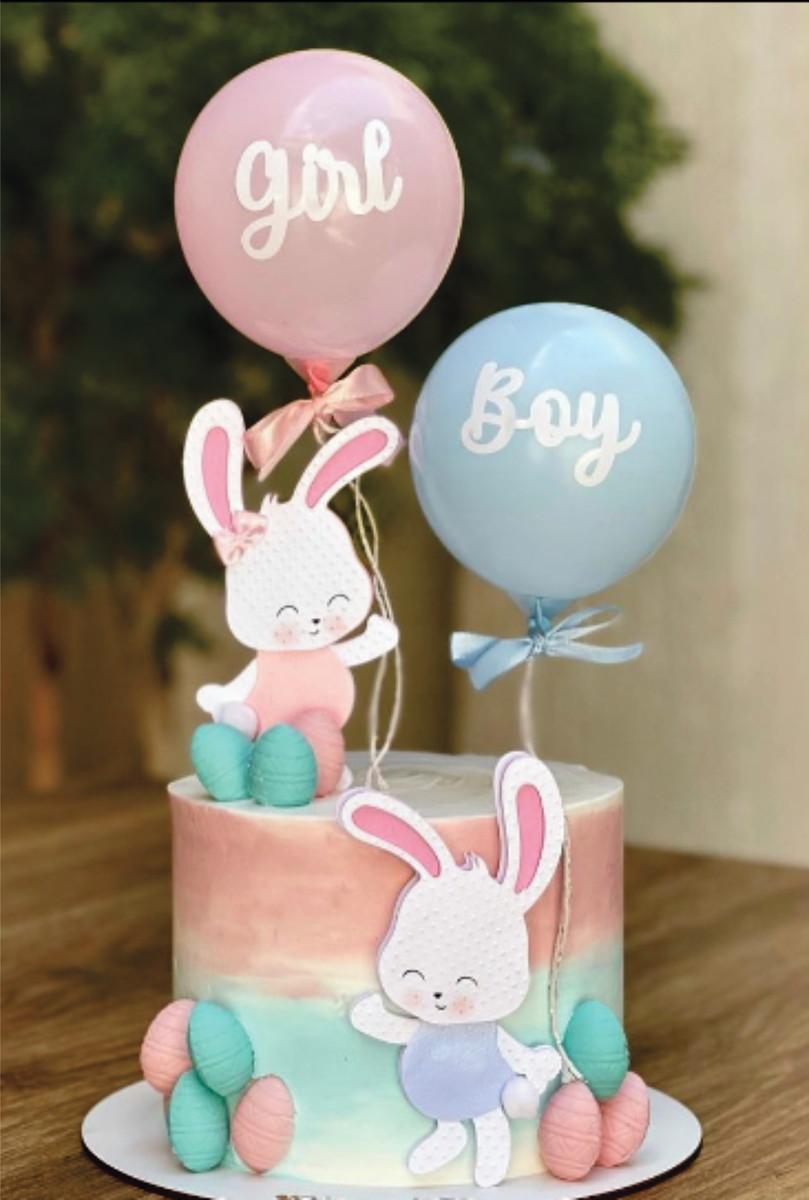 Arquivo de corte topo de bolo coelhinhos da páscoa