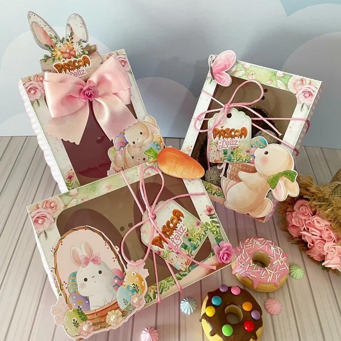 Arquivo de Corte Caixas Ovos Páscoa coelhinha