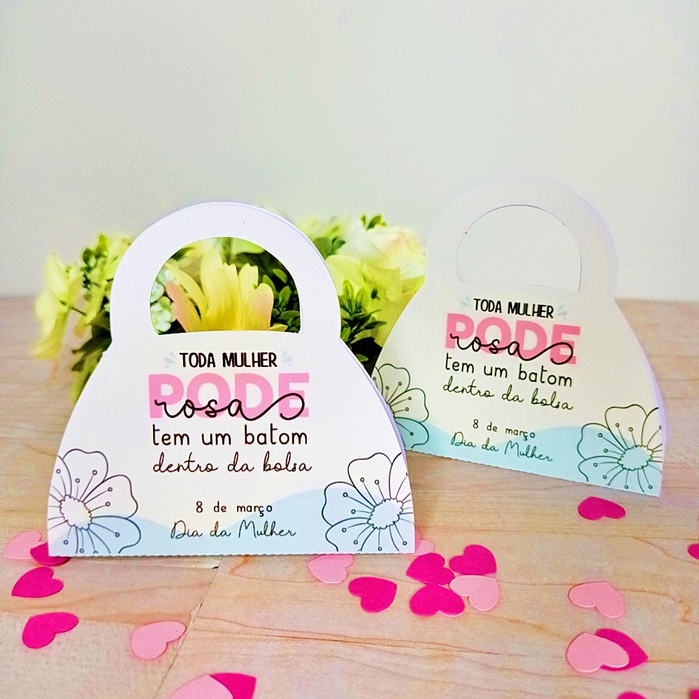 Arquivo Digital Bolsinha Batom Dia das mulheres