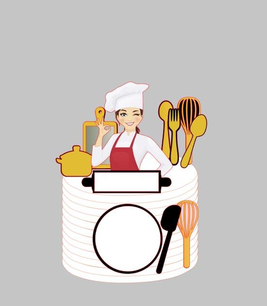 Arquivo de Corte topo de bolo confeiteira