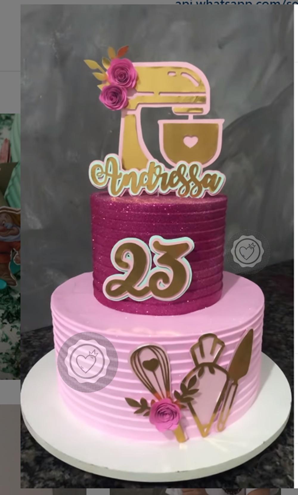 Arquivo de Corte topo de bolo confeitaria