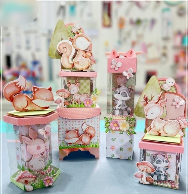 Arquivos de corte kit vitrine bosque encantado