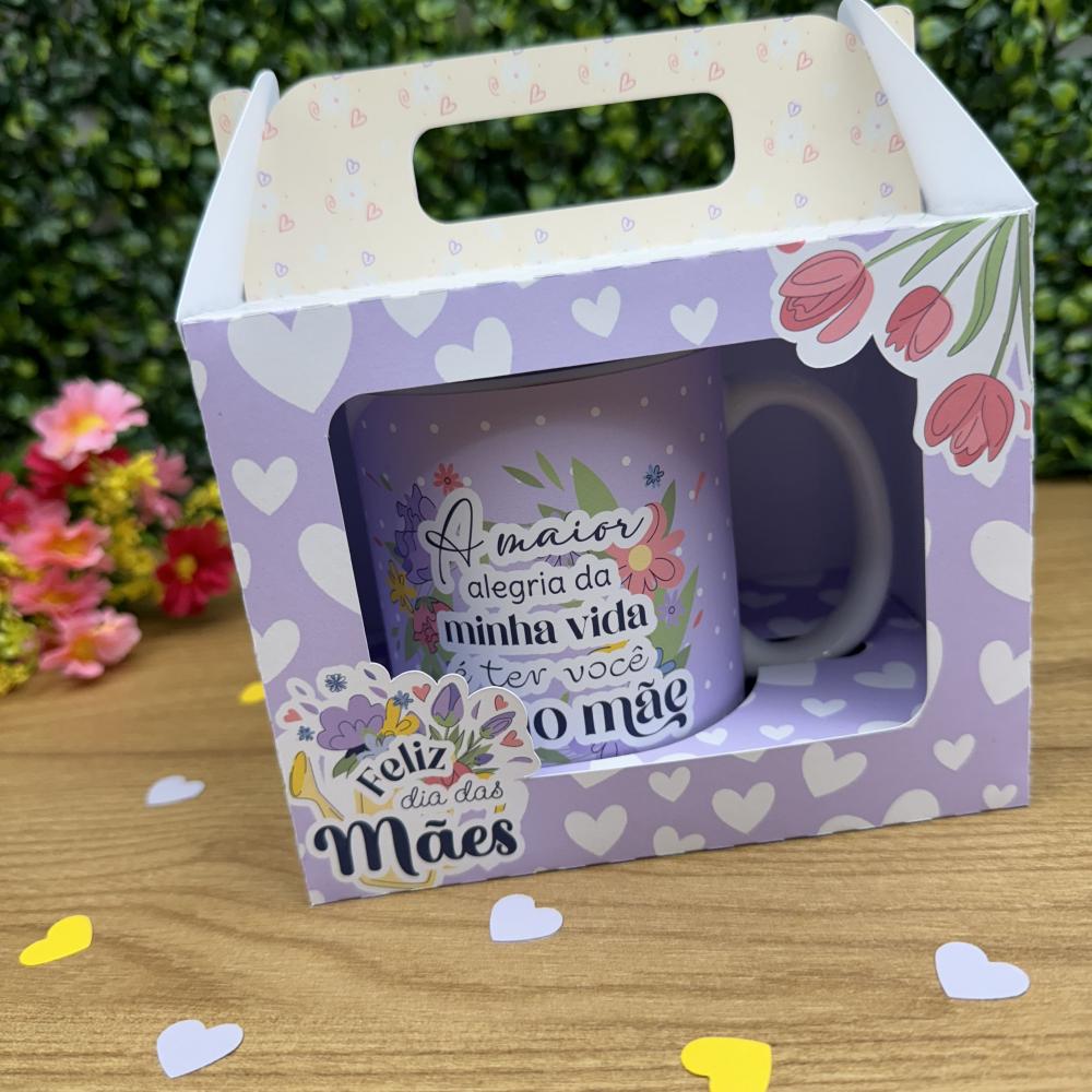 Arquivo de Corte Caixa Caneca dia das mães